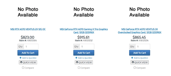 很良心？RTX 4070非公版亮相零售商店 这价格买不买