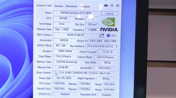 史上第一块RTX 3070 6/12GB诞生！帧率飙升