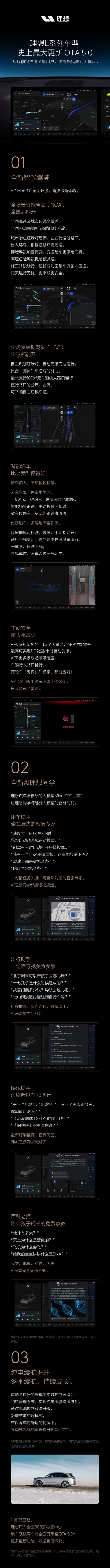 理想L系列史上最大更新！OTA 5.0年前全量推送：更像老司机的全场景智驾来了