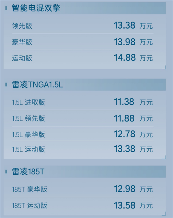 11.38万起 新款广汽丰田雷凌上市：混动油耗比肩比亚迪DM-i