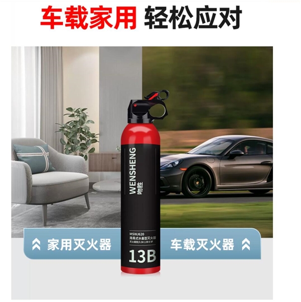 北大青鸟手提式环保家用小型车载灭火器到手9元：安全可靠