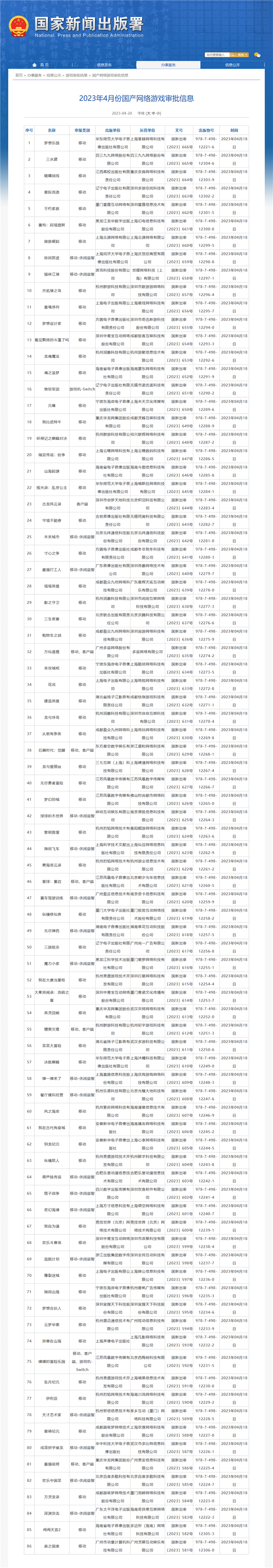 《古龙风云录》等86款游戏过审:4月国产游戏版号公布