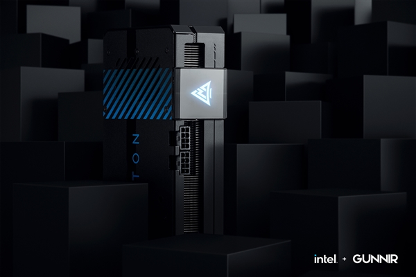 蓝戟Intel Arc A750显卡官方美图：霸气十足 蓝灯诱惑