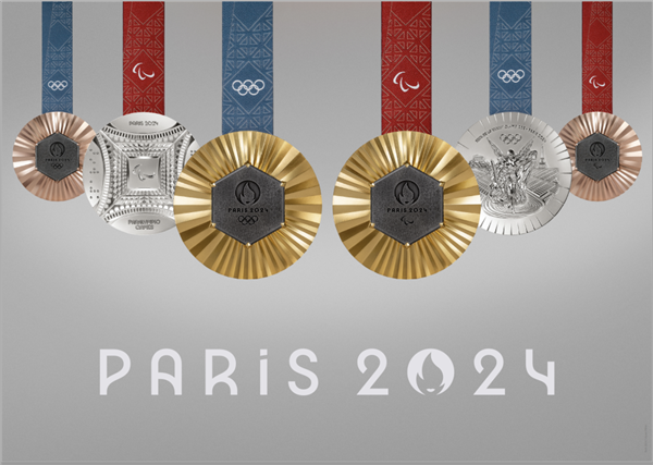 巴黎奥运会和残奥会奖牌正式亮相：用上了埃菲尔铁塔建材