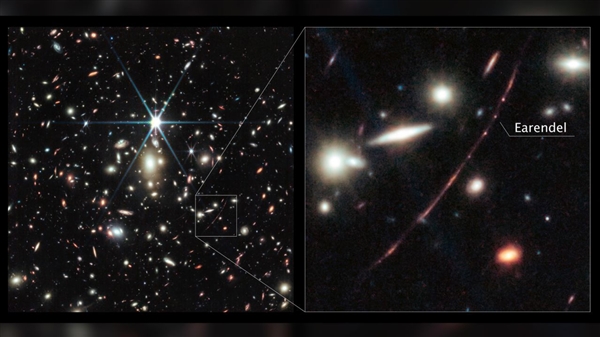 相距280亿光年！韦伯望远镜拍下史上最遥远恒星图像