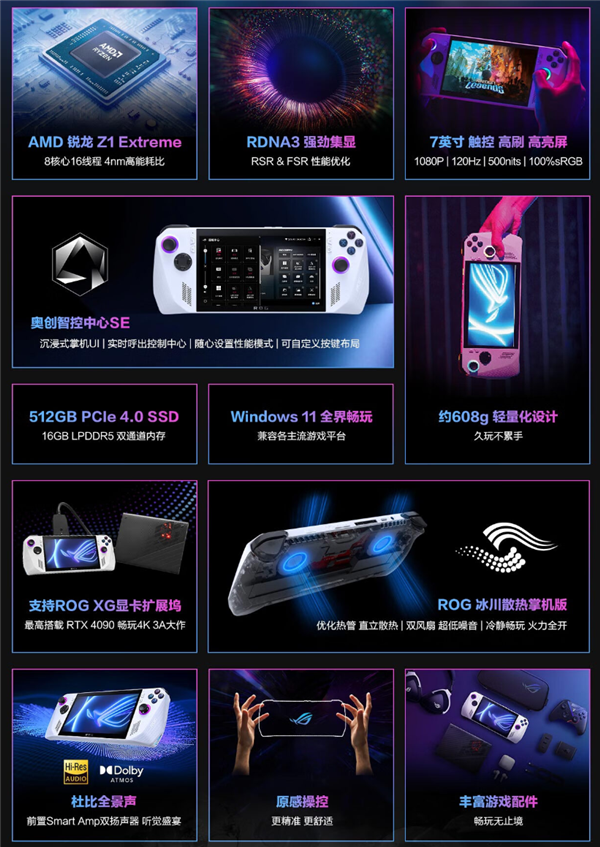 性能逼近PS5！华硕首款掌机ROG Ally国行版已上架：6月14日开售