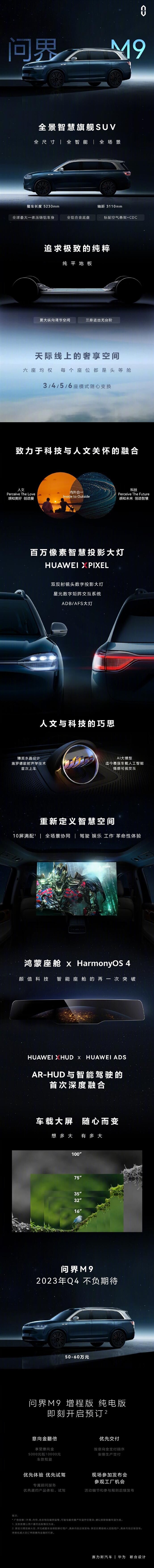 1000万以内最好的豪华SUV!一张图看懂AITO问界M9:顶配售价不到60万