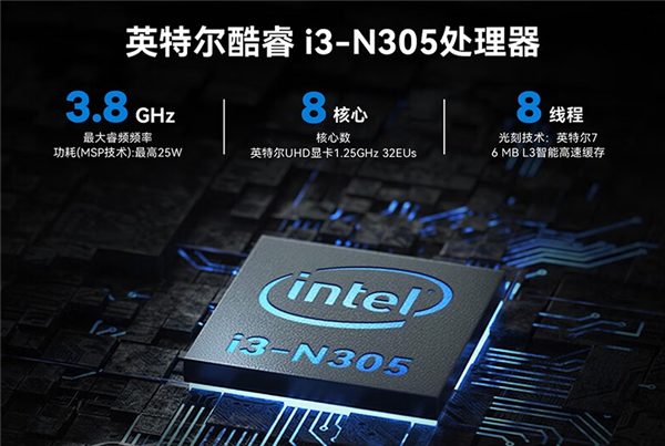 1599元 零刻推出EQ12 Pro迷你主机:8核i3-N305、16GB单通道