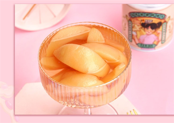 入口脆甜 林家铺子乌龙茶蜜桃罐头19.9元四罐