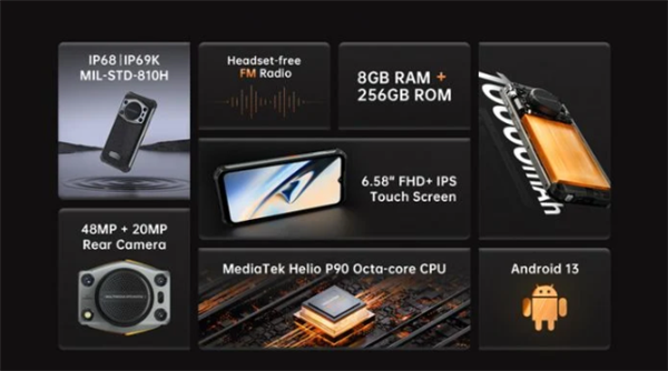 全球声音最响亮手机Oukitel WP22发布：最高125分贝输出