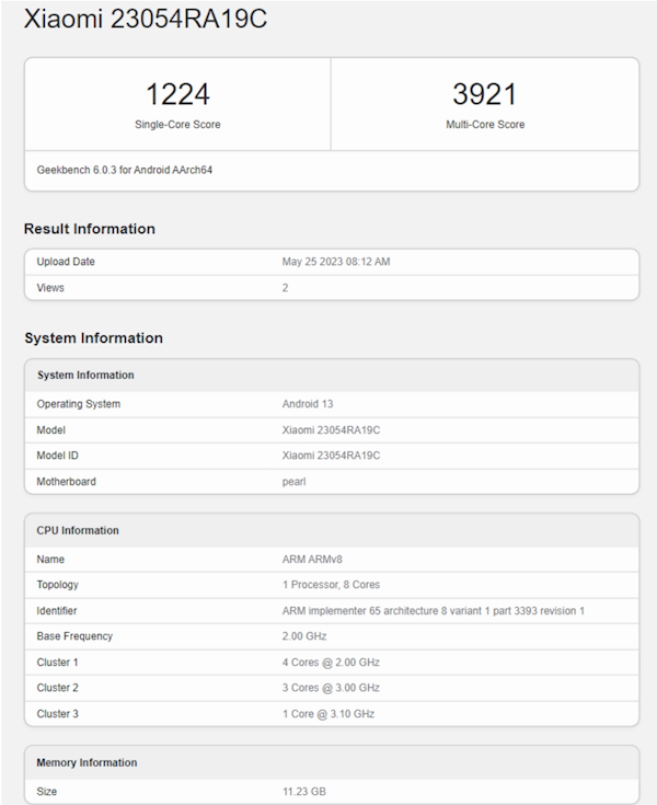 LCD党福音!Redmi Note 12T Pro跑分出炉:搭载天玑8200-Ultra