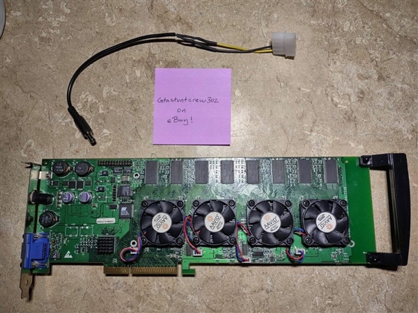 23年前的传奇四芯神卡!3dfx Voodoo 5 6000卖出10万元
