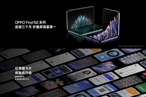OPPO Find N2系列赢麻了!连续三个月折叠屏销量第一