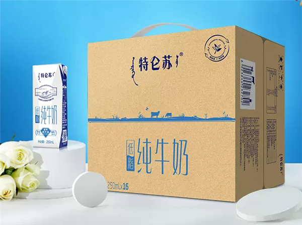 3元/盒仅超市半价:特仑苏低脂纯牛奶官旗好价
