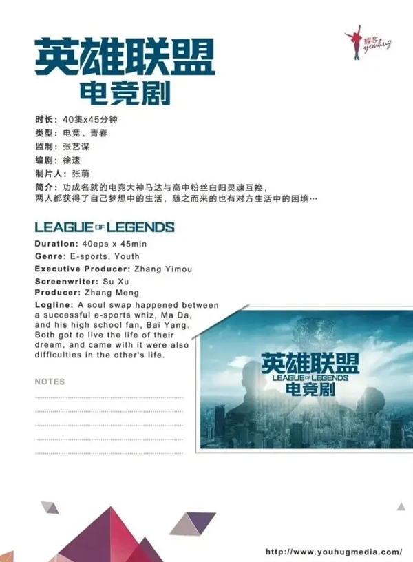 张艺谋监制!《英雄联盟电竞剧》公布:主角还能灵魂互换
