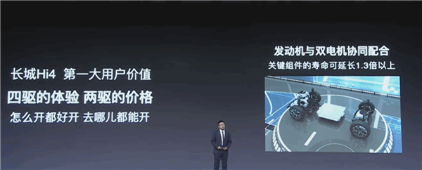 长城汽车发布Hi4全新新能源技术:4驱享受 2驱能耗