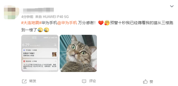大连4.6级地震 山东吉林有震感：手机、电视预警功能千万别忘开