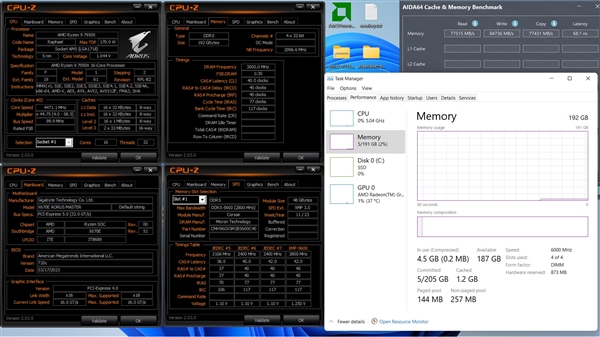 AMD终于能享受192GB内存了!连跑2小时0错误