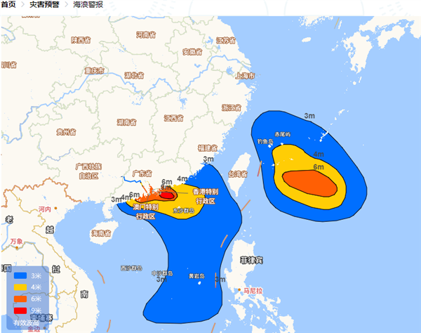 台风“苏拉”的危险半圆将横扫香港和深圳！今年第一个双红色预警