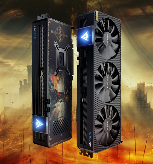 蓝戟A770/A750 Photon艾尔登法环黄金树幽影联名款实拍图赏：帅得没边儿！