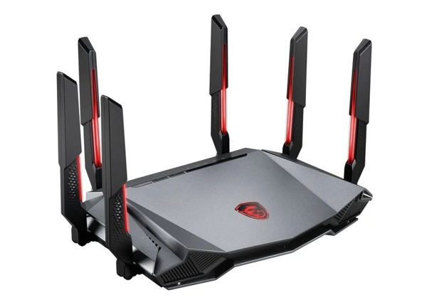 微星发布AXE6600 Wi-Fi 6E路由器:6根天线、自带RGB灯效